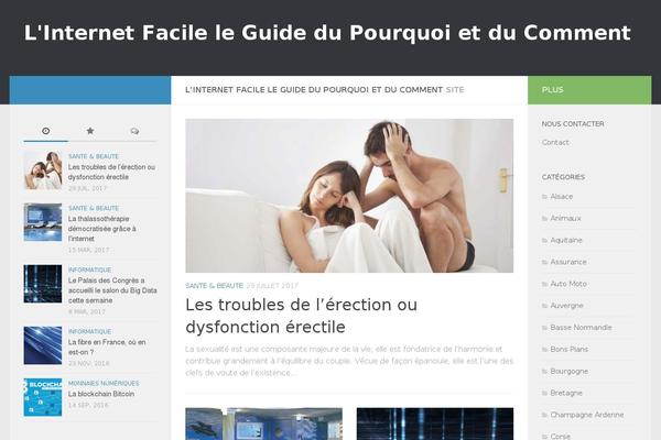 Hueman theme site design template sample