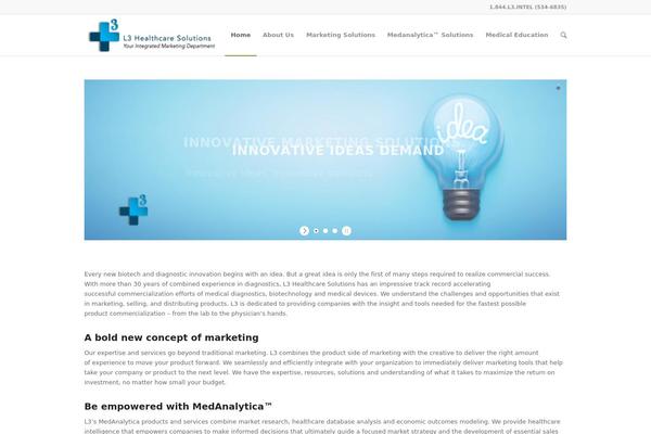 Enfold theme site design template sample