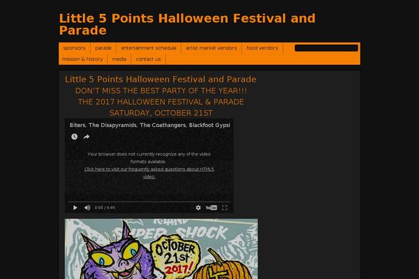 Haunted-house theme site design template sample