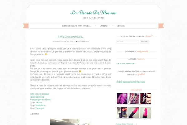 Sugar and Spice theme site design template sample