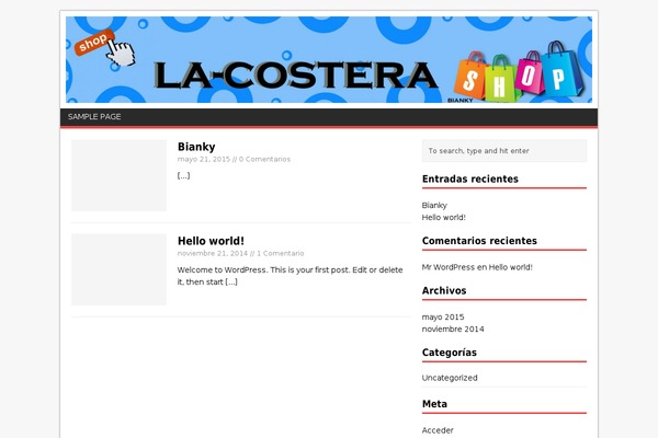 Twenty Fifteen theme site design template sample