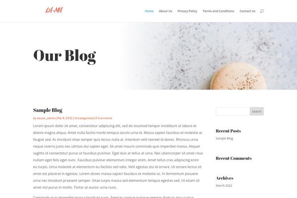 WordPress website example screenshot
