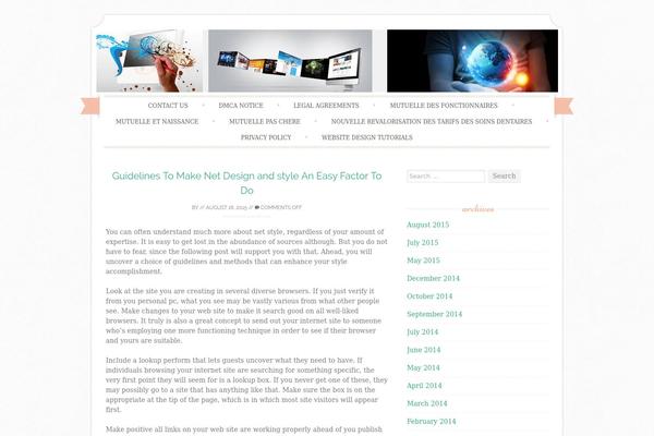 Sugar and Spice theme site design template sample