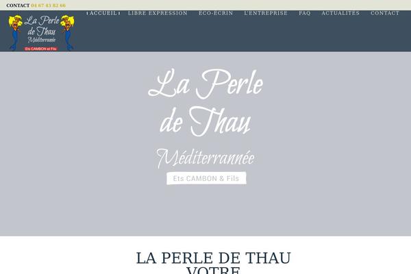 la-perle-de-thau.com site used Dixionline-child-theme