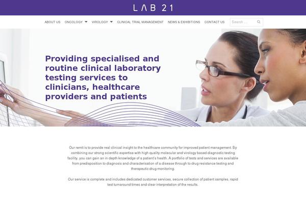 lab21.com site used Novacyt