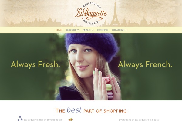 labaguettefrenchbakery.com site used La-baguette-child-theme