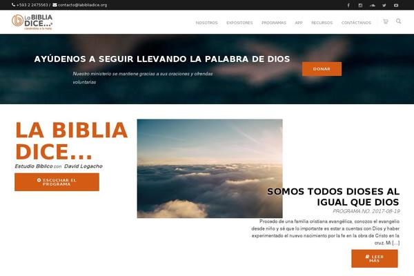 WordPress website example screenshot