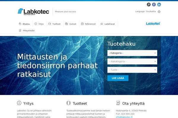labkotec.fi site used Labkotec