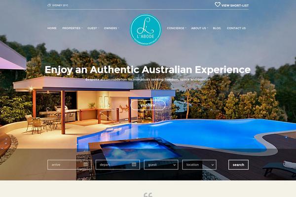 Homey theme site design template sample