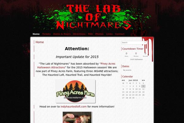 Zombie Apocalypse theme site design template sample