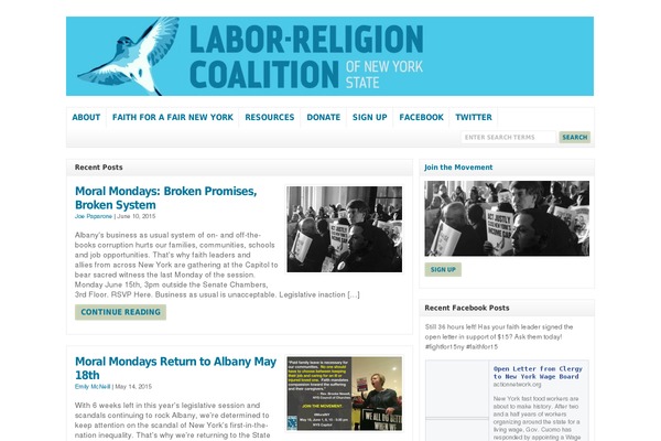 labor-religion.org site used Wp-clear311