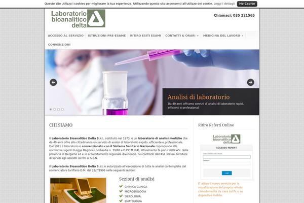 laboratoriobioanaliticodelta.it site used Modernize v3.13