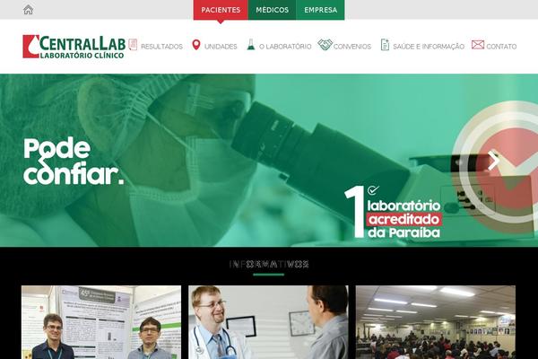 laboratoriocentrallab.com.br site used AccessPress Parallax