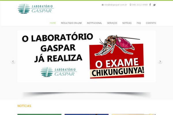 laboratoriogaspar.com.br site used Lab-gaspar