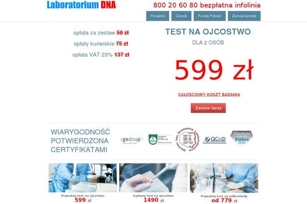 laboratorium-dna.pl site used Labdna