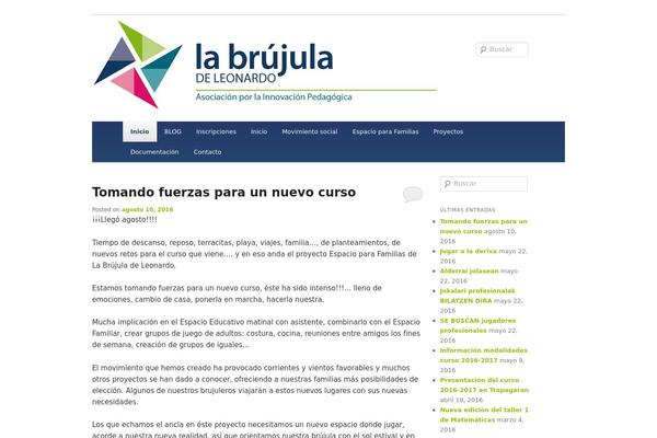 labrujuladeleonardo.org site used Brujula-cool