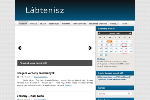 labtenisz.hu site used Labtenisz