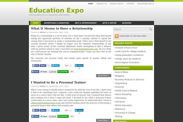 Ieducation theme site design template sample