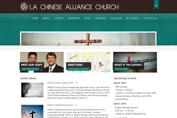 Churchope theme site design template sample