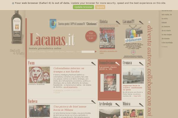 lacanas.it site used Lacanas