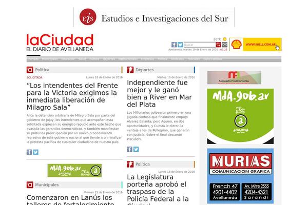 laciudadavellaneda.com.ar site used Laciudadavellaneda