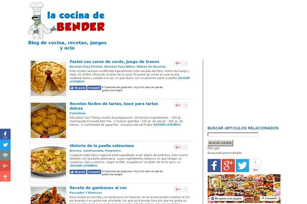 lacocinadebender.com site used Accelerated Magtheme