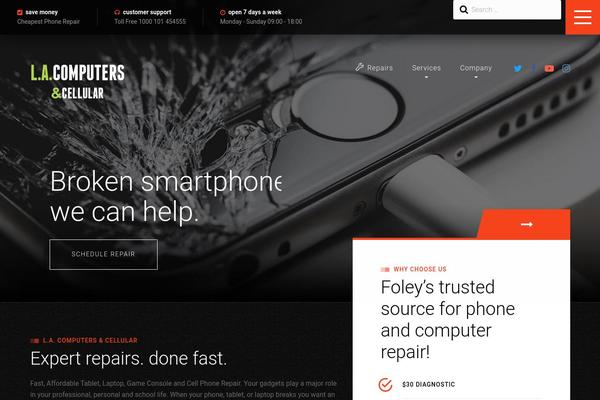 SmartFix theme site design template sample