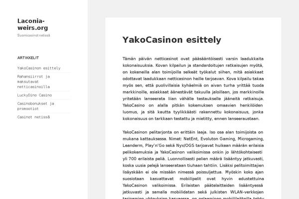 Twenty Fifteen theme site design template sample