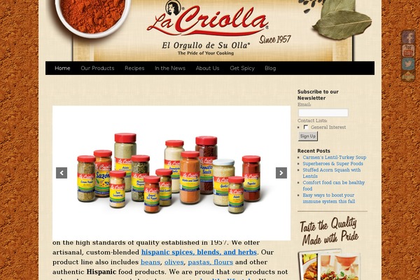lacriolla.com site used Twentyten_lacriolla
