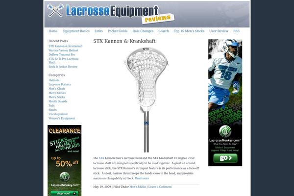 lacrosseequipmentreviews.com site used Downtown-java-3column