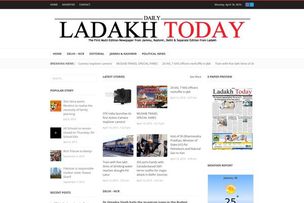 ladakhtoday.com site used Hotnews