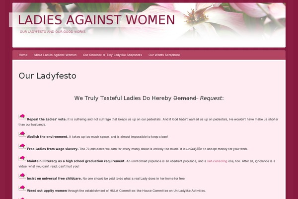 WordPress website example screenshot