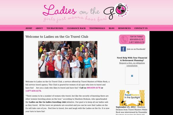 ladiesonthego.ca site used Travesia-child