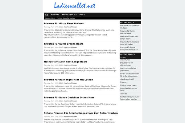 ladieswallet.net site used Black-sweet-theme