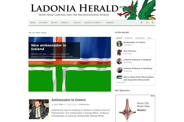 Canvas theme site design template sample