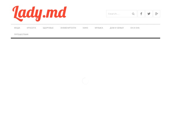 Lady theme site design template sample