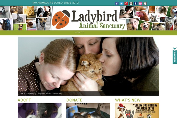 ladybirdanimalsanctuary.com site used Zeus