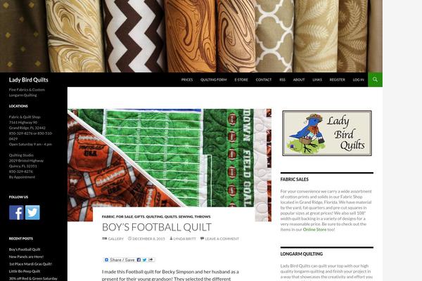 Twenty Fourteen theme site design template sample