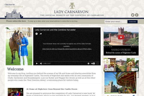 ladycarnarvon.com site used Ladyc