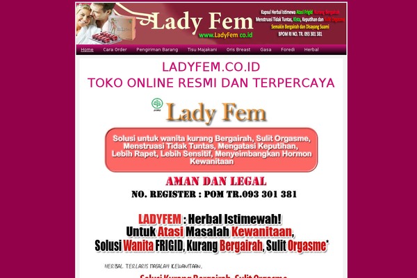 ladyfem.co.id site used Virtacb