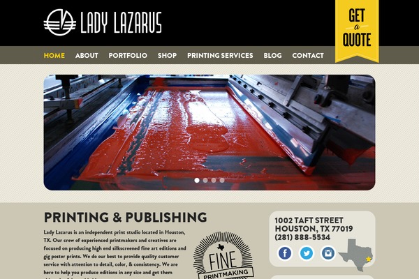 WordPress website example screenshot