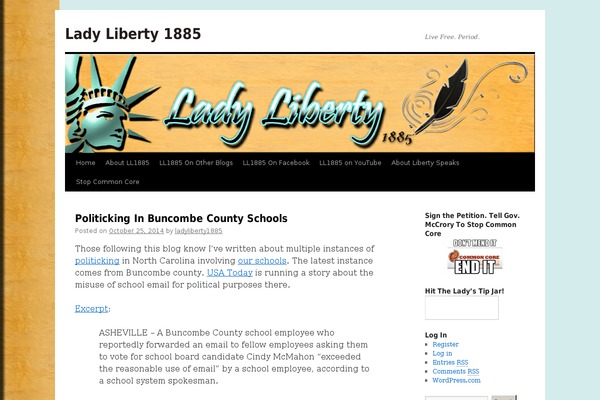 WordPress website example screenshot
