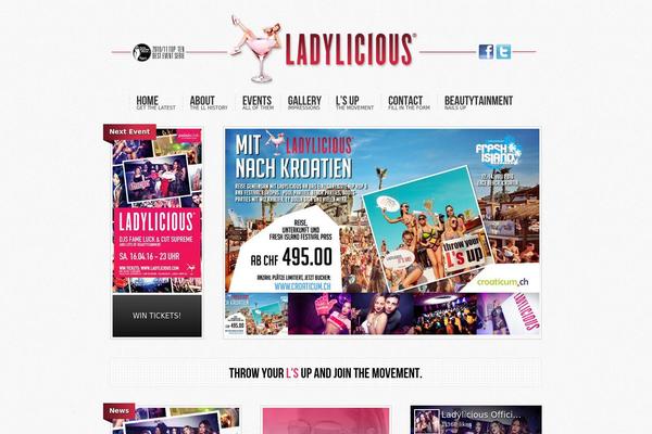 ladylicious theme websites examples