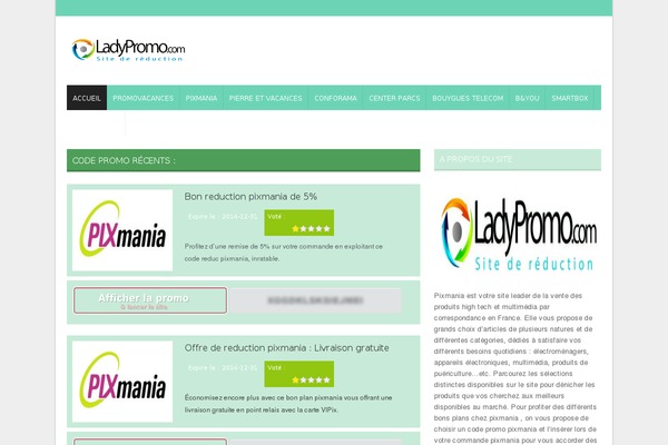 ladypromo.com site used Blogster222