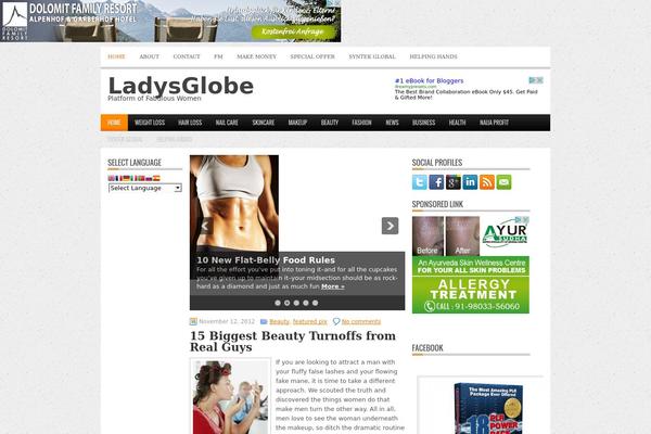 ladysglobe.com site used Newsright