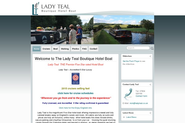ladyteal.co.uk site used Creactivedesign