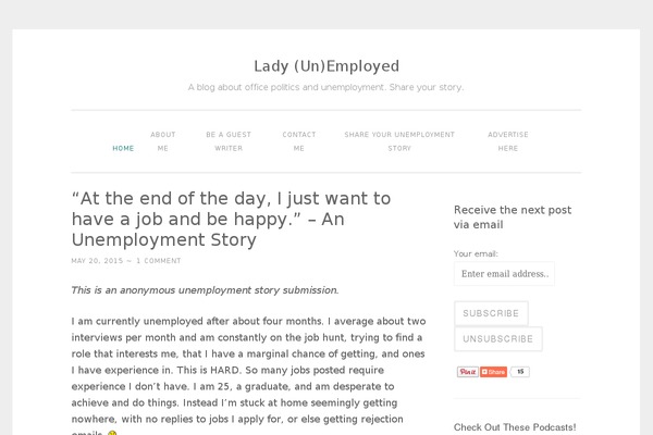 Site using User Submitted Posts plugin
