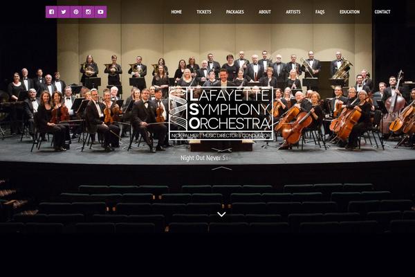 lafayettesymphony.com site used Roadrunners-theme