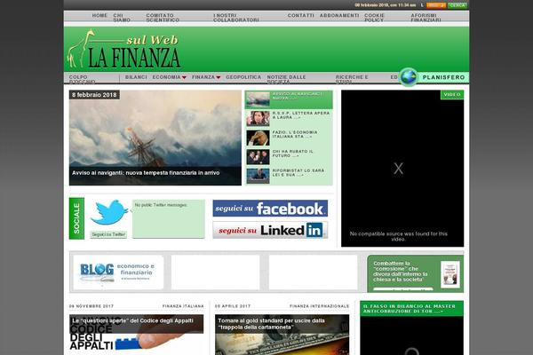 Finanza theme site design template sample