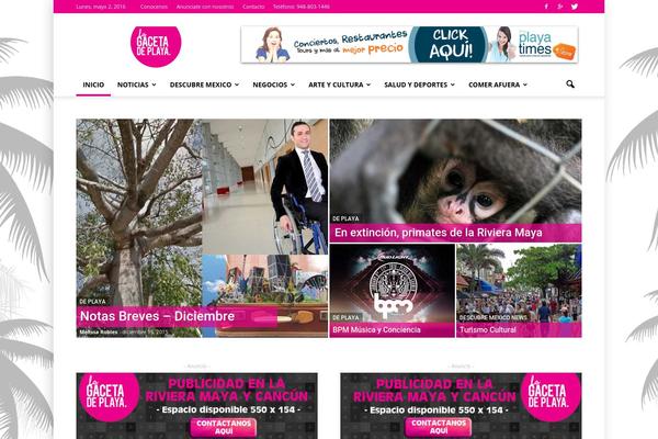 Newspaper theme site design template sample